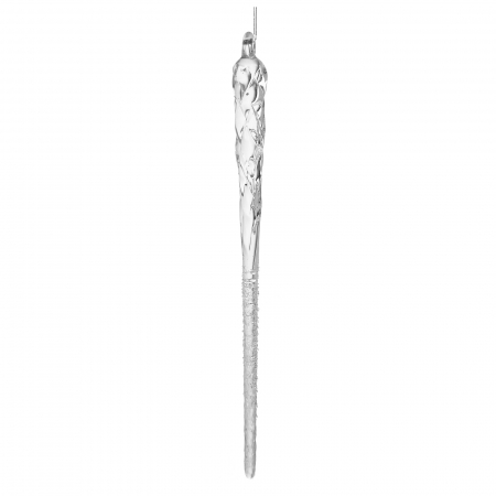Glob brad model turture de sticla, 20 cm, transparent - BraziPremium.ro