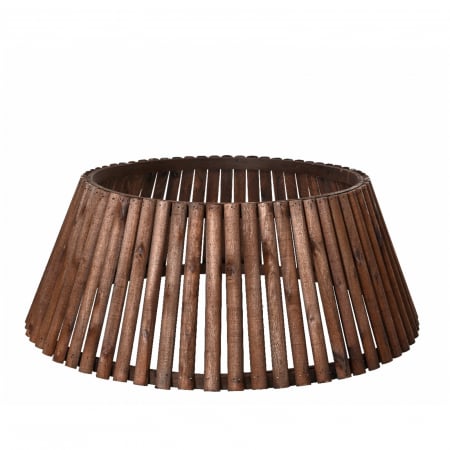 Suport pentru brad si accesorii - Husa pentru suport brad Craciun, 70x28 cm, lemn, maro - BraziPremium By OLLMA
