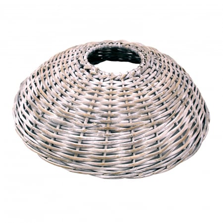 DECORATIUNI CRACIUN - Husa premium pentru suport brad Craciun alb spalat, ratan, 87 x 21 cm - BraziPremium.ro