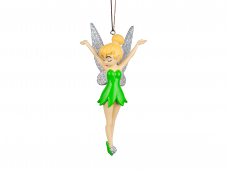 Disney Magic Christmas - Ornament brad 3D Zana Tinkerbell, Disney, rasina, gri - Clopotica - BraziPremium.ro