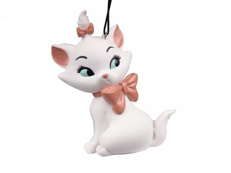 Disney Magic Christmas - Ornament brad 3D pisica Marie, Disney, rasina, alb - Pisicile Aristocrate - BraziPremium.ro