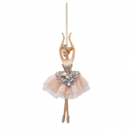 Ornament brad balerina Dolce, 18 cm, roz - BraziPremium.ro [1]