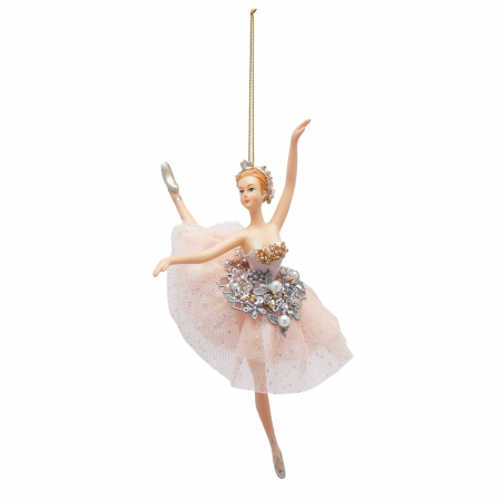 Forest Tale - Ornament brad balerina Dolce, 18 cm, roz - BraziPremium.ro