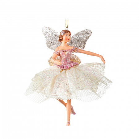 Forest Tale - Ornament brad balerina Juliet, 16 cm, roz - BraziPremium.ro