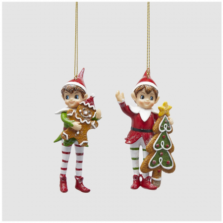 Ornament brad Elf cu fursec, 13 cm, multicolor - BraziPremium.ro [2]