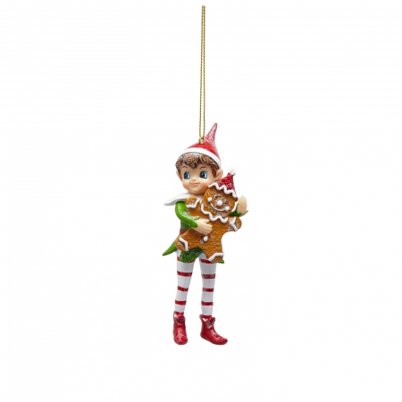 Ornament brad Elf cu fursec, 13 cm, multicolor - BraziPremium.ro [1]