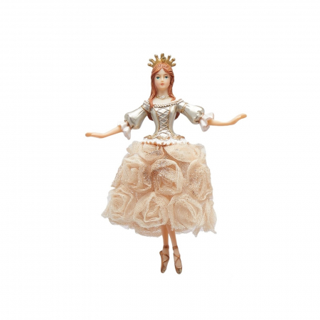 Ornament brad balerina Chloe, 17 cm, champagne gold - BraziPremium.ro [1]