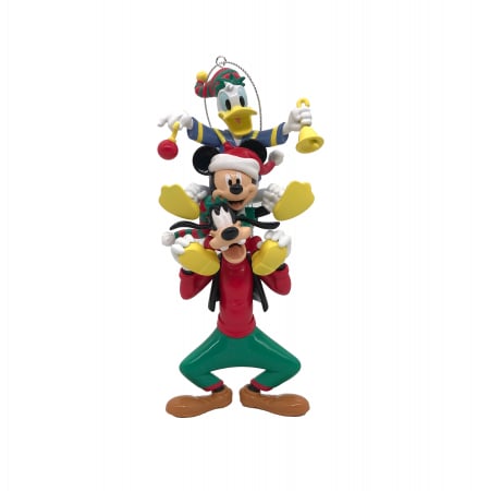 Disney Magic Christmas - Ornament brad Mickey, Donald, Goofy, Disney, 10 cm, multicolor- BraziPremium.ro