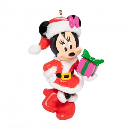 Disney Magic Christmas - Ornament brad Minnie Mouse Happy, Disney, 10 cm, multicolor - BraziPremium.ro