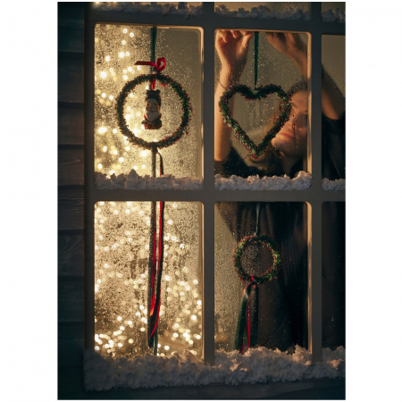 Ornament brad model Coronita Red Berry, 10 cm, verde - BraziPremium.ro [4]