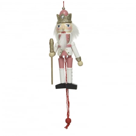 Candy Christmas - Ornament brad Spargatorul de Nuci , 12.5 cm, rasina, alb - BraziPremium.ro