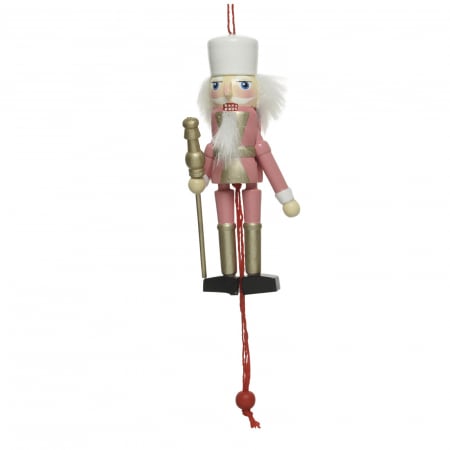 Candy Christmas - Ornament brad Spargatorul de Nuci , 12.5 cm, rasina, roz - BraziPremium.ro