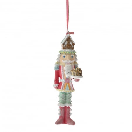 Candy Christmas - Ornament brad Spargatorul de Nuci, 5x15 cm, rasina, multicolor - BraziPremium.ro