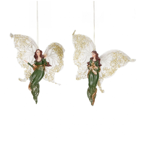 Ornament brad Inger cu stea, 18 cm, verde - BraziPremium By OLLMA [1]