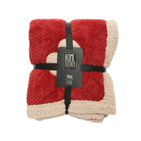 Classic Romance - Patura decorativa cu inimioara, 130x150 cm, rosu - BraziPremium By OLLMA