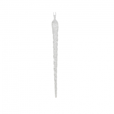 Frozen In Time - Glob brad model turture cu sclipici, 28 cm, transparent - BraziPremium.ro