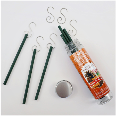 Set 6 ornamente parfumate cu carlige pentru brad, Spiced Pine Cones - BraziPremium.ro [1]