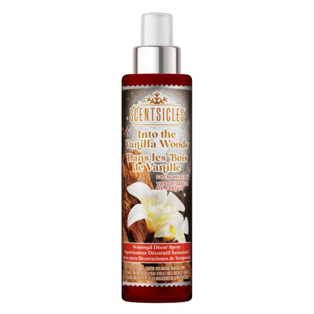Spray parfumat pentru brad si decorațiuni de Crăciun Vanilla Woods, 114 ml
