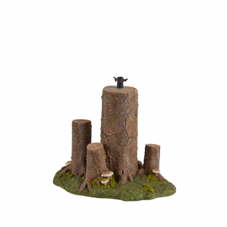 COLECTII CRACIUN 2025 - Suport pentru brad model Trunchi, 40x50x30 cm, maro  - BraziPremium.ro