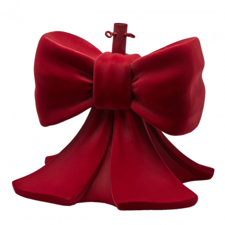 Classic Romance - Suport pentru brad model Funda Craciun catifea, 45x43x43 cm, visiniu- BraziPremium.ro