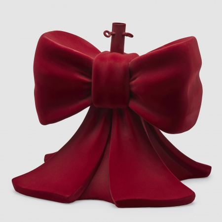 Suport pentru brad model Funda Craciun catifea, 57x50x50 cm, visiniu- BraziPremium.ro [1]