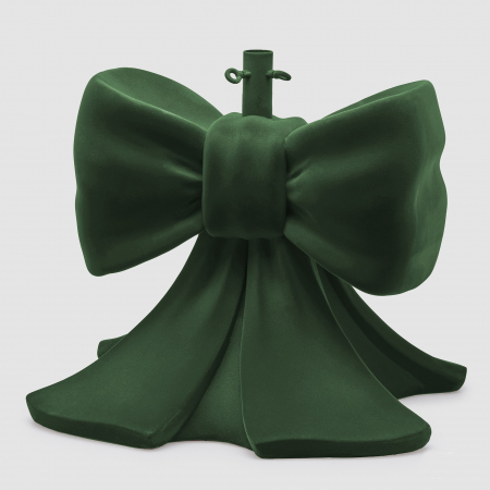 Suport pentru brad model Funda Craciun catifea, 45x43x43 cm, verde - BraziPremium.ro [1]