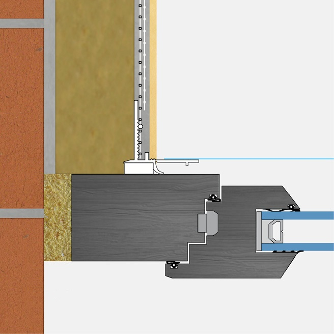 Element de Legătură Uși și Ferestre Anputzleiste UL RAL8024 2.4m [3]