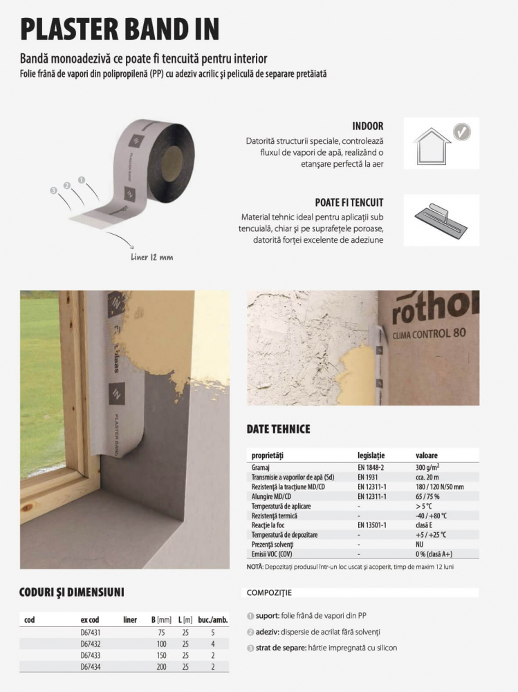 Banda Bariera de Vapori pentru Etansare Tamplarie 25 m/rola [3]