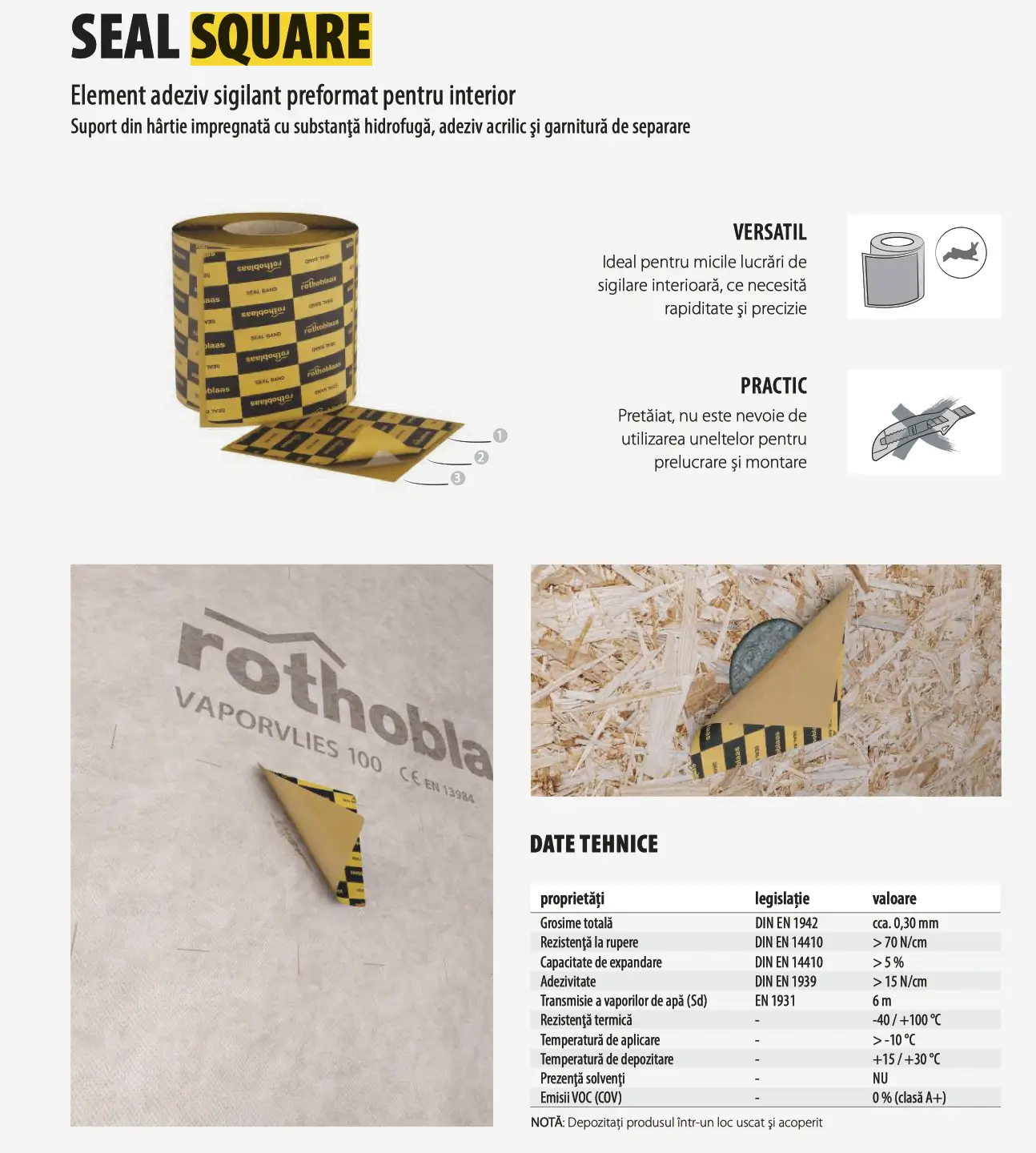 Batistă de Etanșare la Străpungeri Seal Square 180 x 180mm [4]