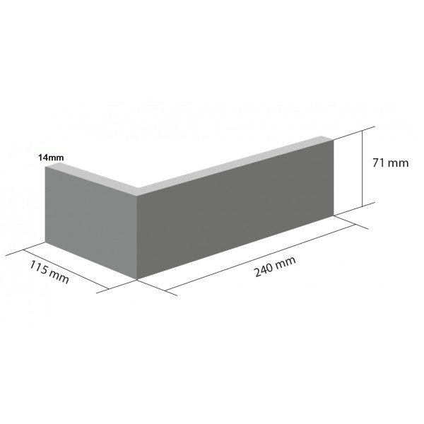 Coltar Ceramic Klinker HF73 Vestero`s Walls 115/240 x 71 x 14mm [2]