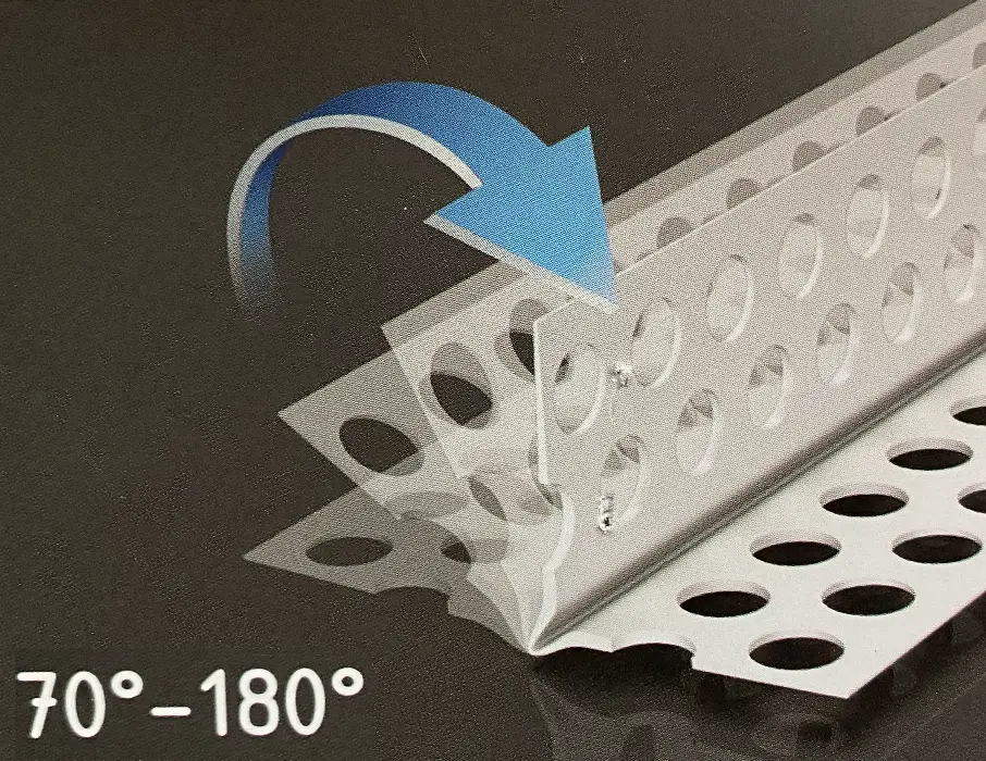 Coltar PVC cu Unghi Variabil pentru Glet 10 m/rola [3]