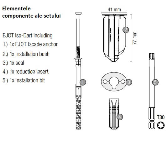 Diblu Fixari Burlane, Panouri pe Termoizolatii ejotherm Iso-Dart 100 mm [3]
