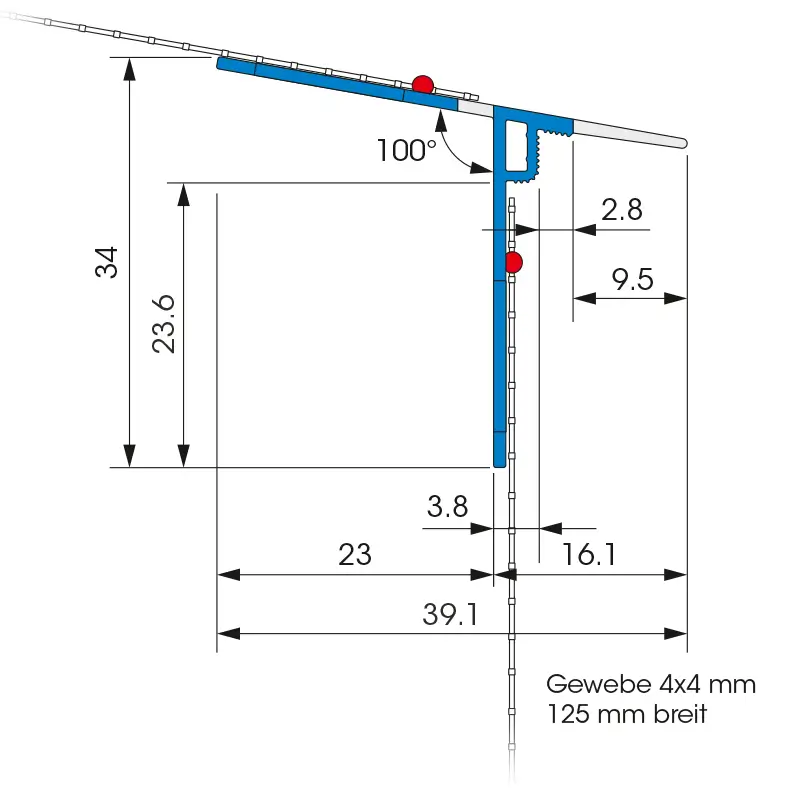 Element Conexiune Glaf W43 FEBA-DUO-TEX 2m [2]