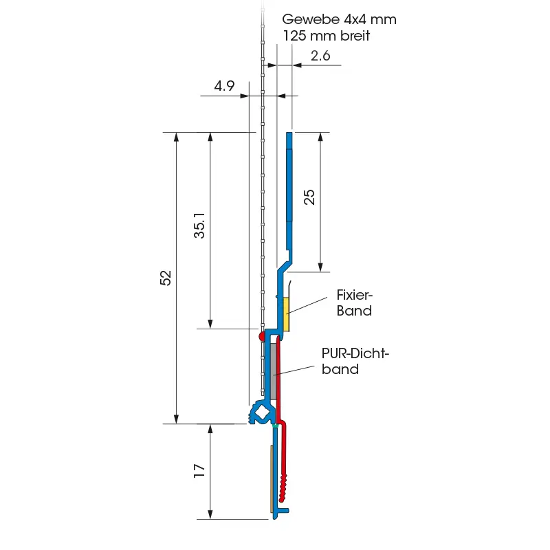 Element Conexiune Racord Calcan W46 Blechanschlussprofil PUR-FIX 2m [2]