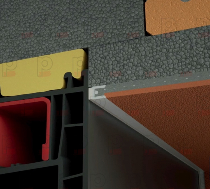 Element de Legătură Uși și Ferestre Anputzleiste Alb RAL 9016 2.4m [3]