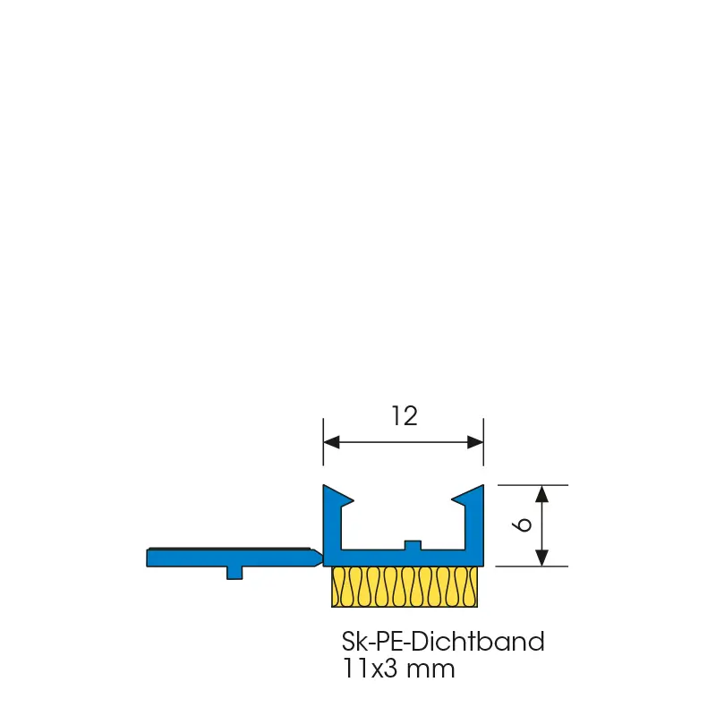 Element Etanșare Tâmplărie Pentru Tencuieli Anputzleiste A13 MIDI Alb 12mm 2.4m [2]