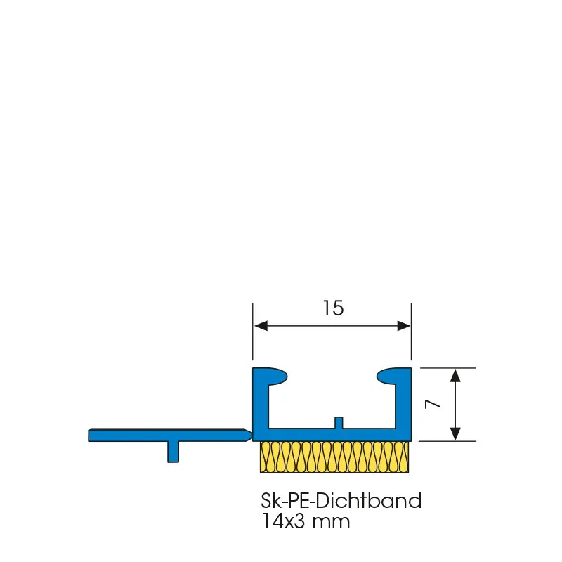 Element Etanșare Tâmplărie Pentru Tencuieli Anputzleiste A14 UNIVERSAL Alb 15mm 2.4m [2]