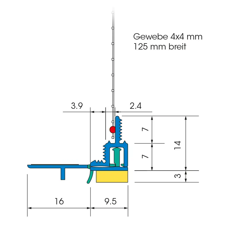 Element Etanșare Tâmplărie Pentru Tencuieli Anputzleiste W30 Teleskop-Gewebeleiste IDEAL-PLUS 9mm 2.4m [2]