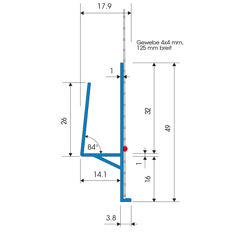 Element Superior Rost Dilatație V82 VHF-DROP-TEX 2m [3]