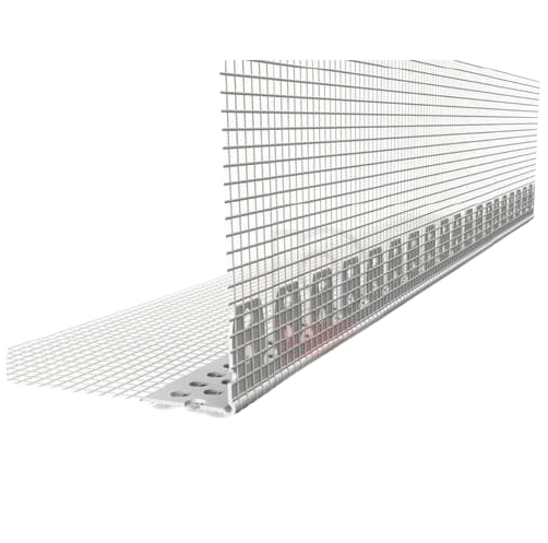 Gewolbewinkel - Coltar PVC Arcuibil cu Plasa Alba 100x150mm, 30x30mm, 2.5 m [1]