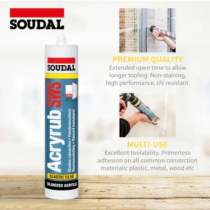 Mastic Acrilic Alb Acryrub SWS 310mL [3]