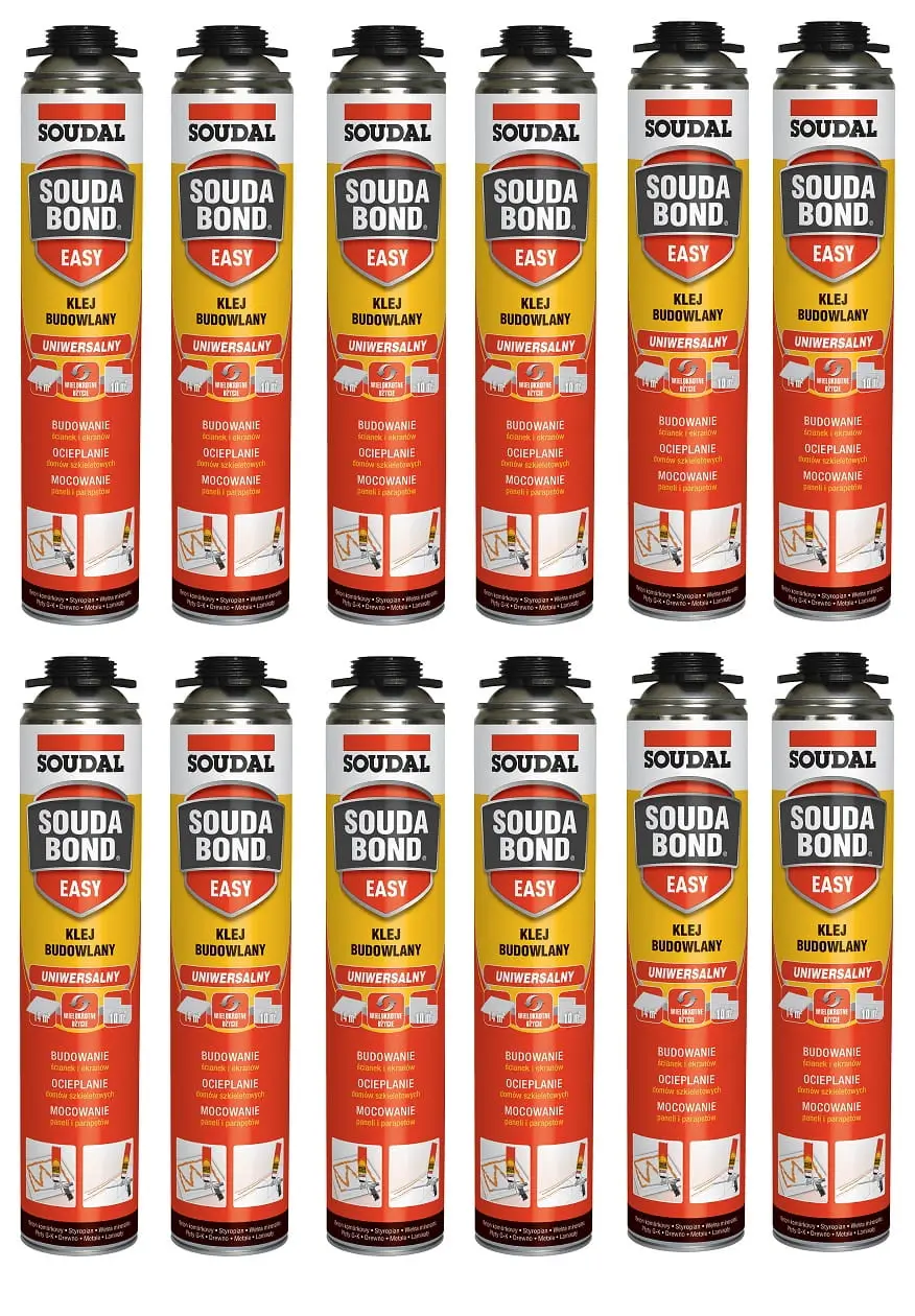 Pachet 12 x Adeziv Poliuretanic SoudaBond Easy 750mL [1]
