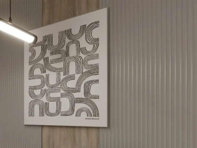Panou Decorativ 3D din Poliuretan Riflaj FLOW 240x2000x18.5mm 0.48mp/buc [2]
