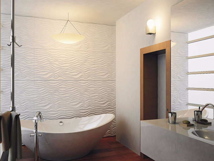 Panou Decorativ 3D din Poliuretan Riflaj RIDA 600x600x10mm 0.36mp/buc [3]