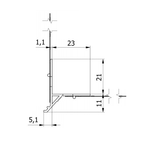 Picurător Ascuns Pentru Fațade Ventilate TropfkantenProfil 2.5m [3]