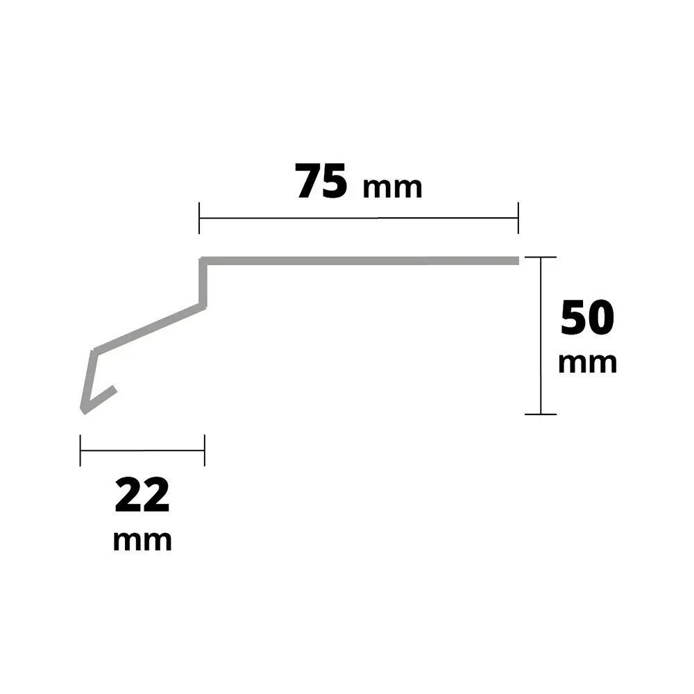 Picurător Colțar inox Pentru Balcon sau Terasă BalkonProfil BP32 1x1m (2m) [3]