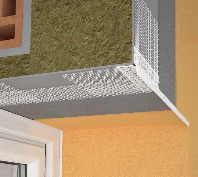 Picurător Vizibil cu Plasă Utilizat la Fereastră Balcon Soclu Tropfkante Mit Zuerkannter 2.5m [2]