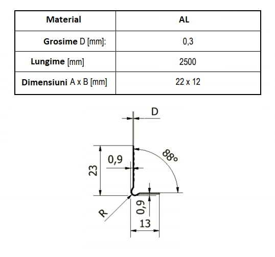 Göppinger Abschlussprofil - Profil Aluminiu pentru Cant Placi Gips-Carton, tip L [3]