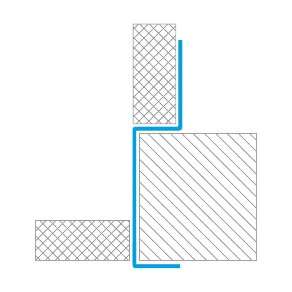 Profil Conectare la Perete inox Periat 32mm, 1.5m [4]