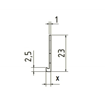 Element de închidere Delimitare sau Separație Finisaje Putzabschlussprofil 6mm 2m [4]